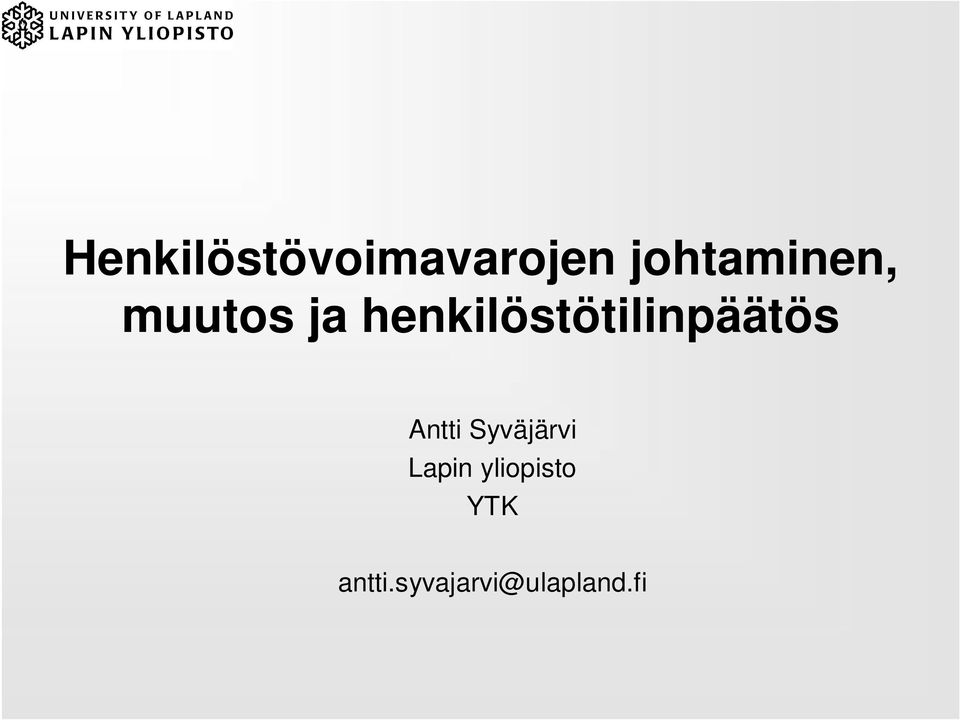 henkilöstötilinpäätös Antti