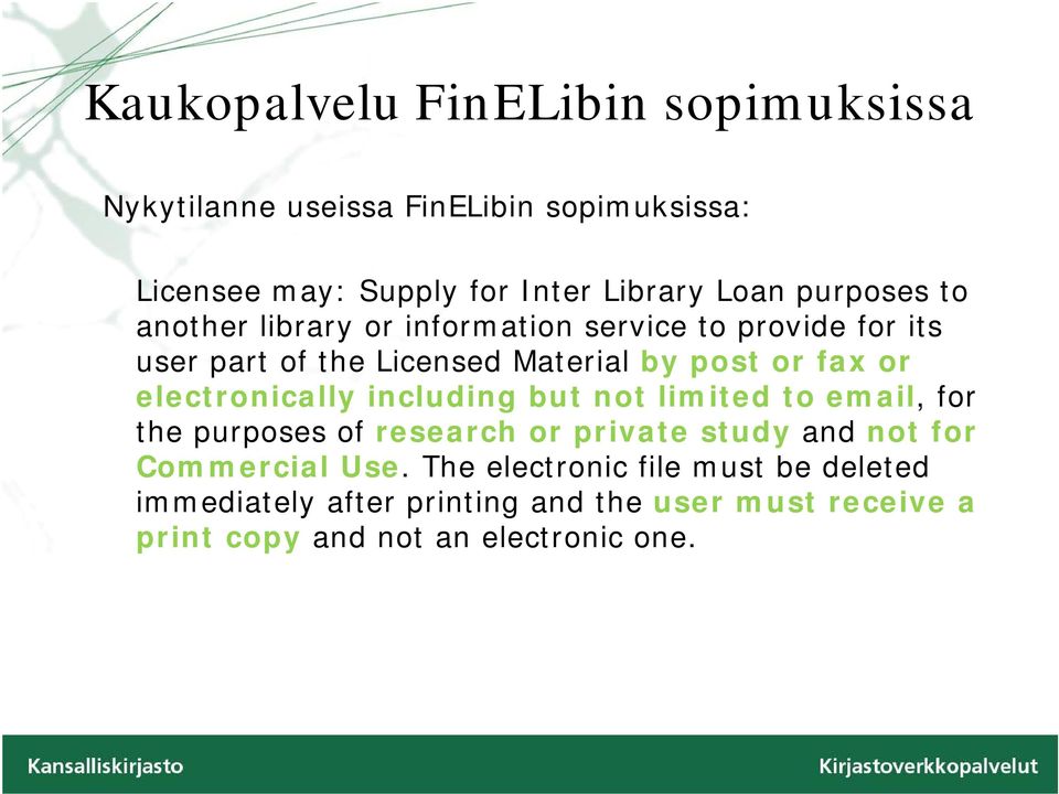 electronically including but not limited to email, for the purposes of research or private study and not for Commercial Use.