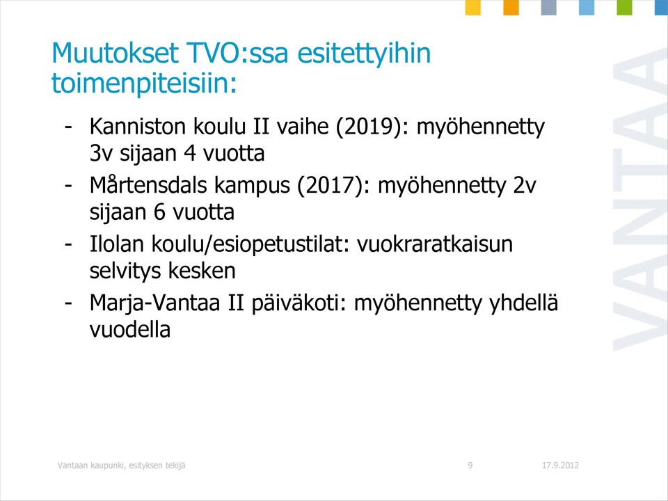 6 vuotta - Ilolan koulu/esiopetustilat: vuokraratkaisun selvitys kesken -