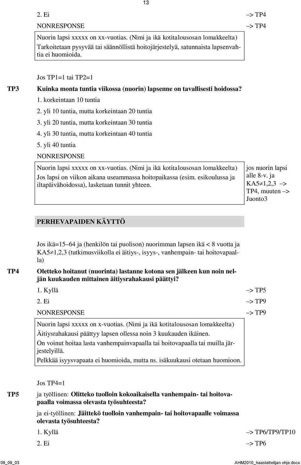 yli 20 tuntia, mutta korkeintaan 30 tuntia 4. yli 30 tuntia, mutta korkeintaan 40 tuntia 5. yli 40 tuntia Nuorin lapsi xxxxx on xx-vuotias.