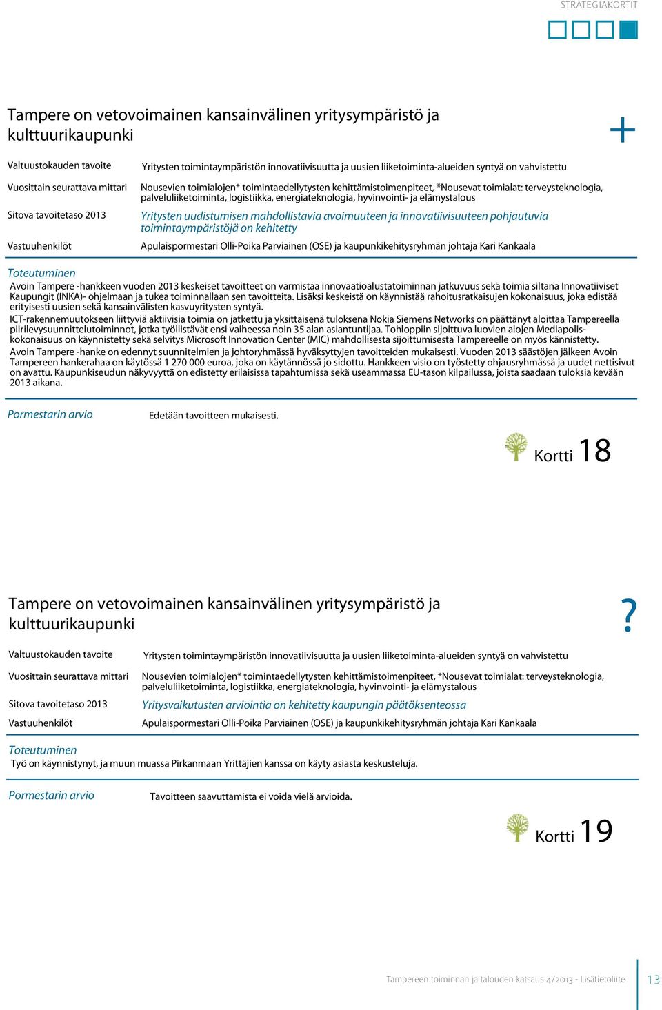 elämystalous Yritysten uudistumisen mahdollistavia avoimuuteen ja innovatiivisuuteen pohjautuvia toimintaympäristöjä on kehitetty Apulaispormestari Olli-Poika Parviainen (OSE) ja