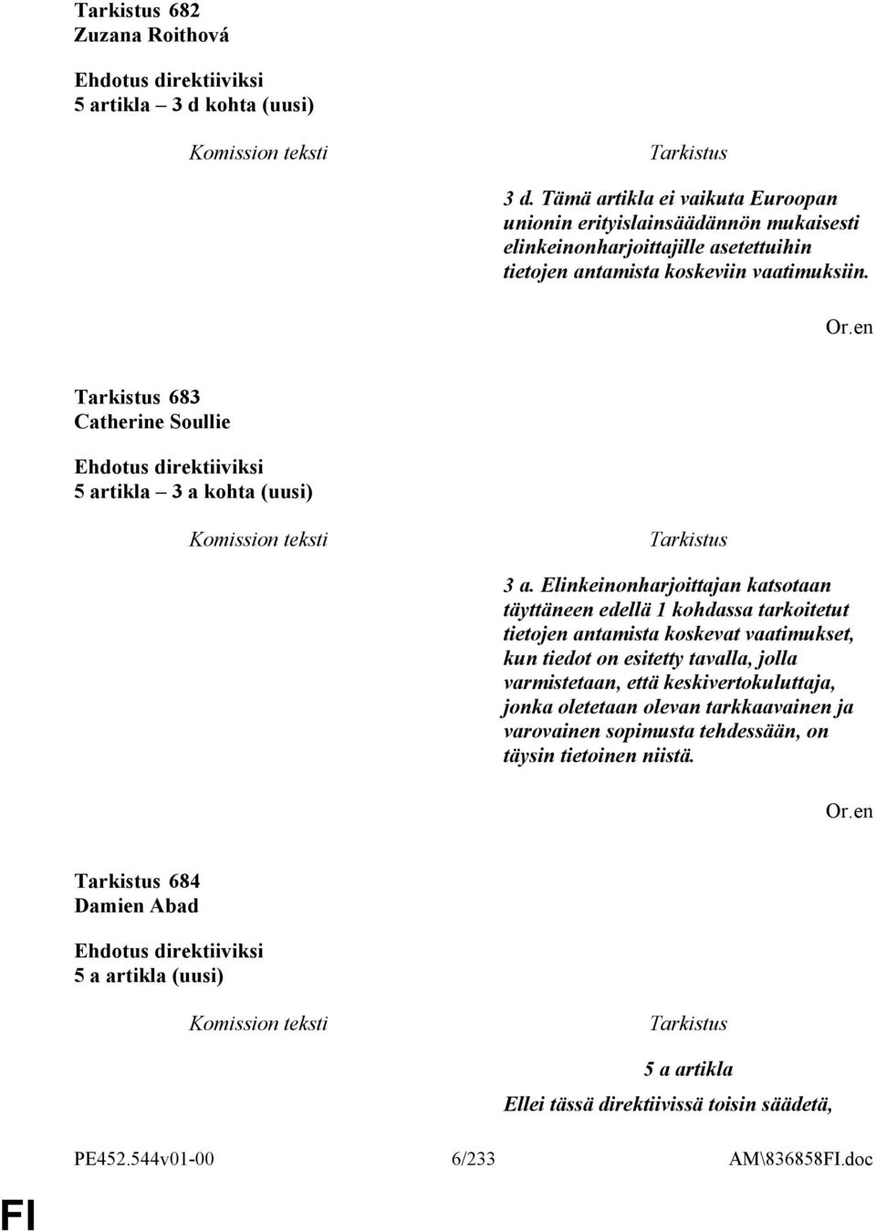 683 Catherine Soullie 5 artikla 3 a kohta (uusi) 3 a.