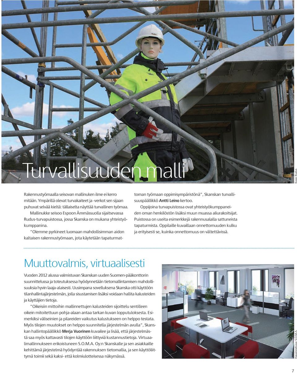 Mallinukke seisoo Espoon Ämmässuolla sijaitsevassa Rudus-turvapuistossa, jossa Skanska on mukana yhteistyökumppanina.