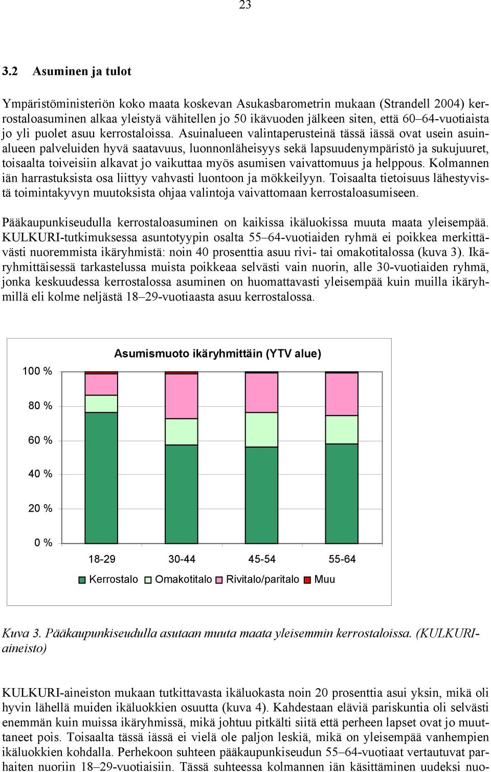 Asuinalueen valintaperusteinä tässä iässä ovat usein asuinalueen palveluiden hyvä saatavuus, luonnonläheisyys sekä lapsuudenympäristö ja sukujuuret, toisaalta toiveisiin alkavat jo vaikuttaa myös