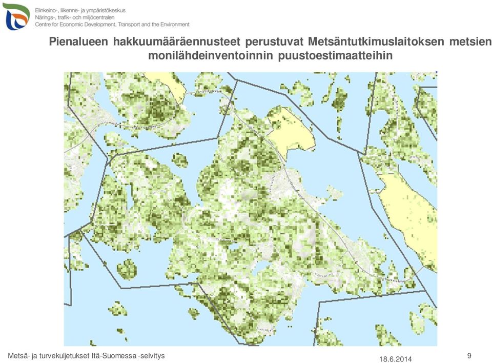 monilähdeinventoinnin puustoestimaatteihin