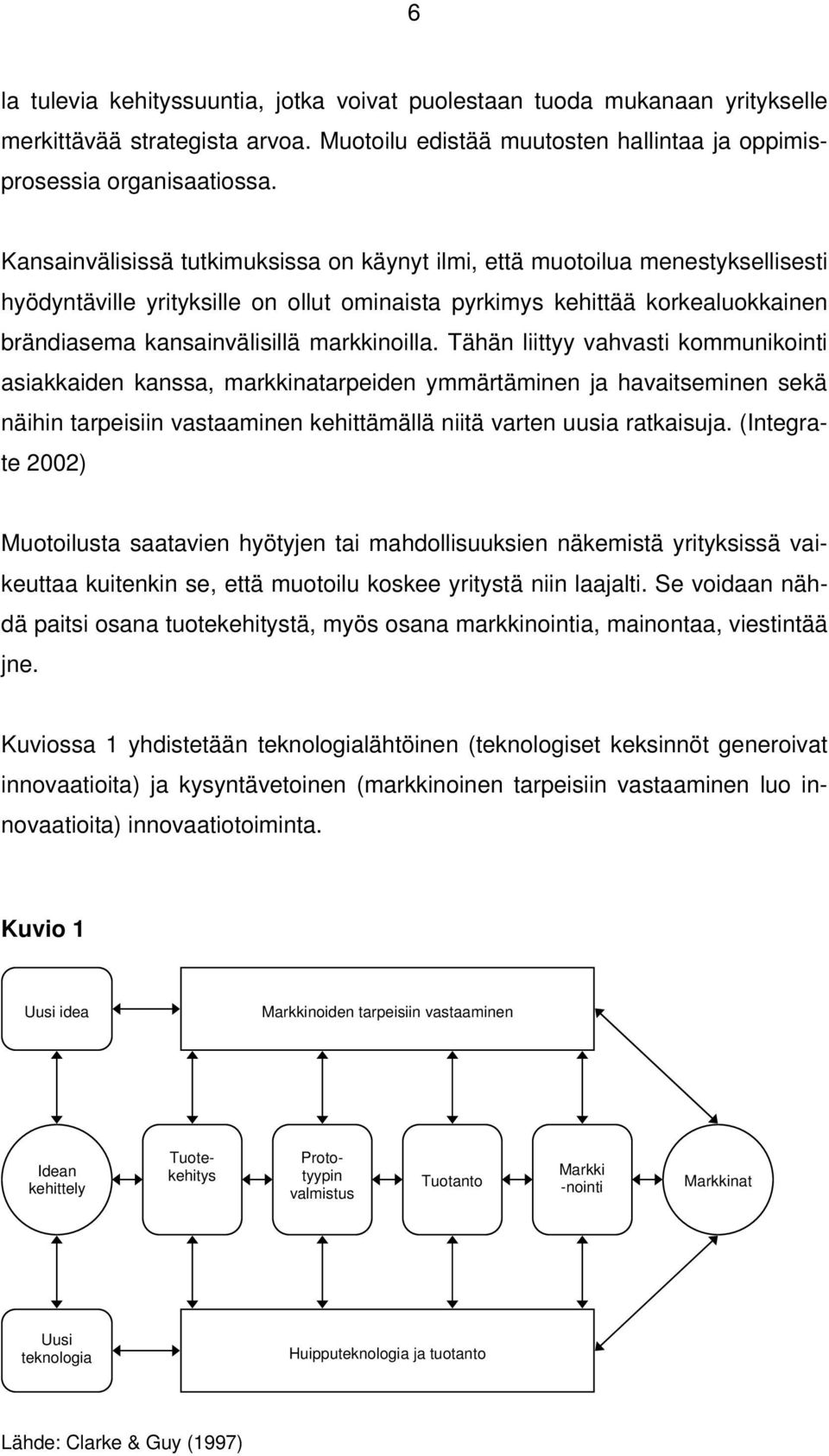 markkinoilla. Tähän liittyy vahvasti kommunikointi asiakkaiden kanssa, markkinatarpeiden ymmärtäminen ja havaitseminen sekä näihin tarpeisiin vastaaminen kehittämällä niitä varten uusia ratkaisuja.