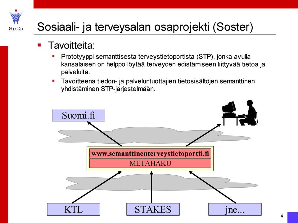 liittyvää tietoa ja palveluita Tavoitteena tiedon- ja palveluntuottajien tietosisältöjen