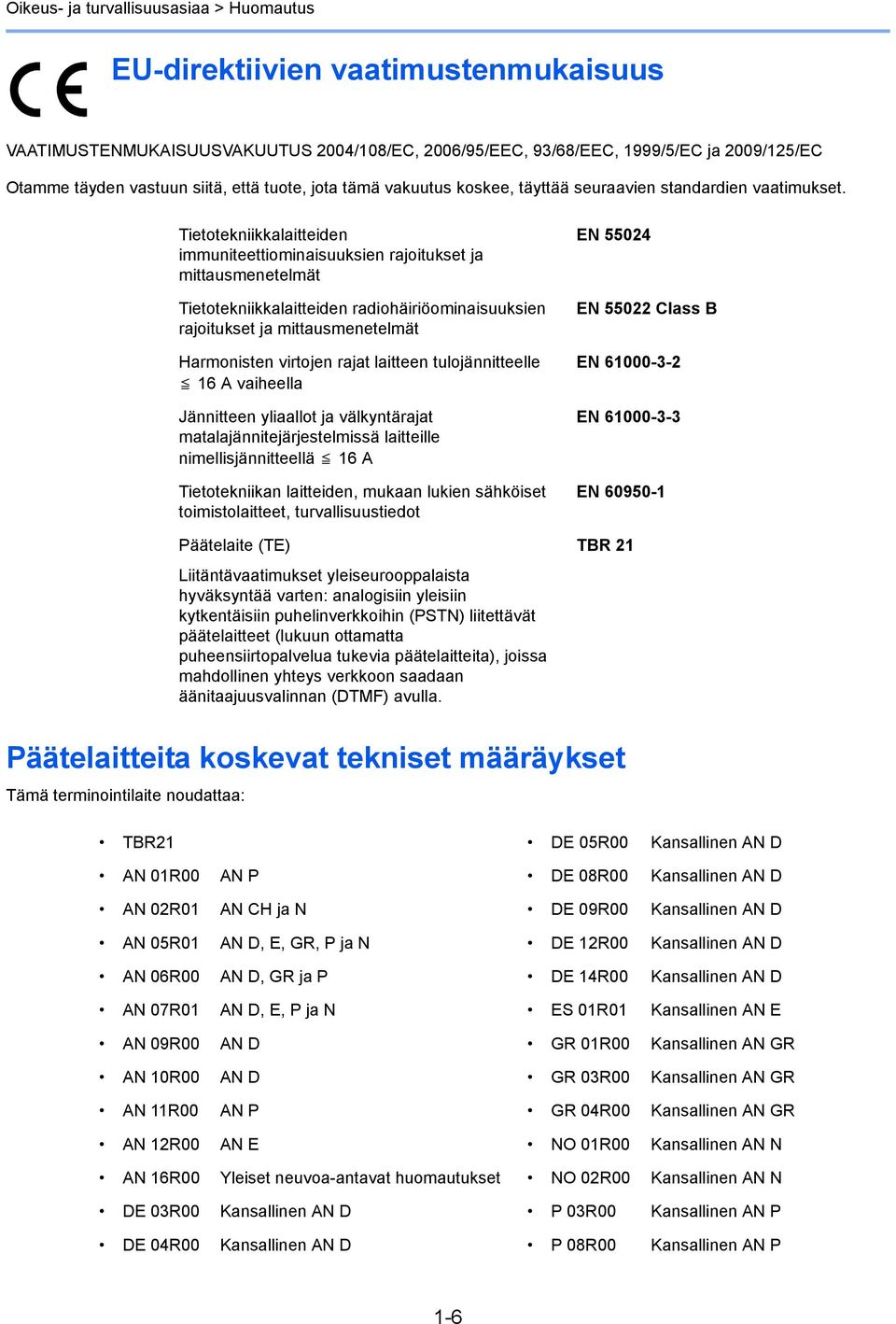 Tietotekniikkalaitteiden immuniteettiominaisuuksien rajoitukset ja mittausmenetelmät Tietotekniikkalaitteiden radiohäiriöominaisuuksien rajoitukset ja mittausmenetelmät Harmonisten virtojen rajat