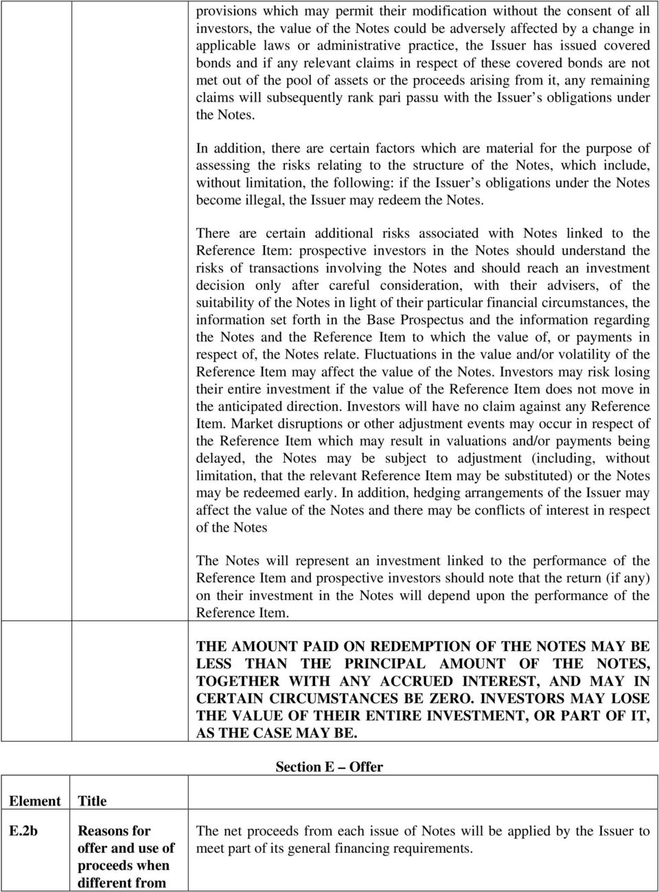 subsequently rank pari passu with the Issuer s obligations under the Notes.
