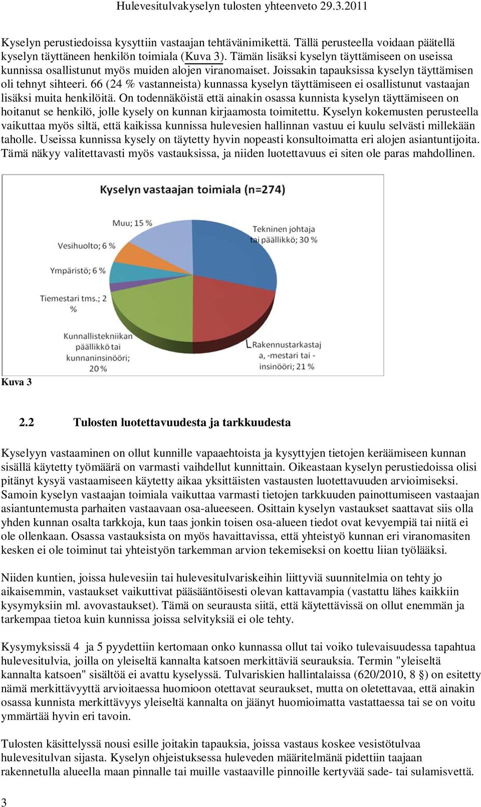 66 (24 % vastanneista) kunnassa kyselyn täyttämiseen ei osallistunut vastaajan lisäksi muita henkilöitä.