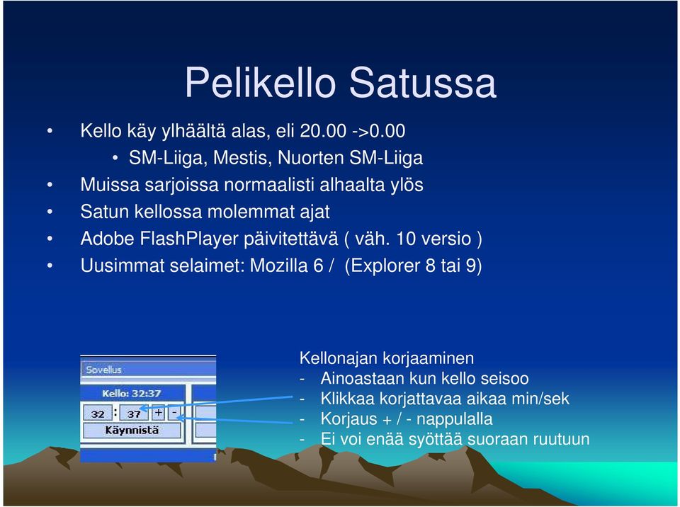 ajat Adobe FlashPlayer päivitettävä ( väh.