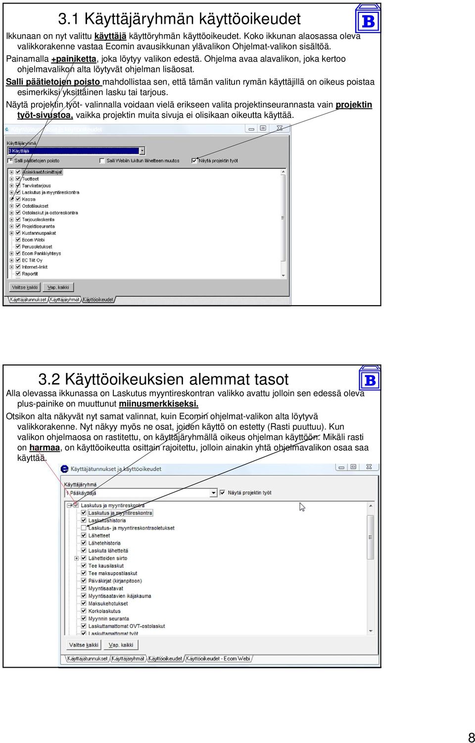 Ohjelma avaa alavalikon, joka kertoo ohjelmavalikon alta löytyvät ohjelman lisäosat.