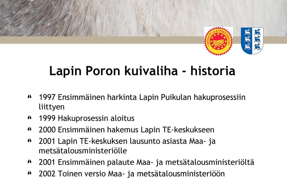 TE-keskukseen 2001 Lapin TE-keskuksen lausunto asiasta Maa- ja metsätalousministeriölle