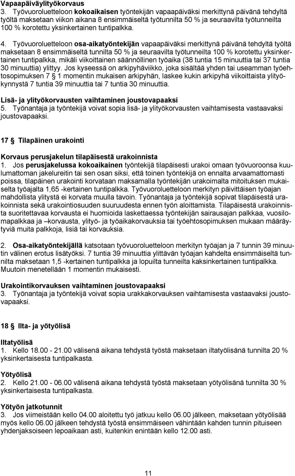 yksinkertainen tuntipalkka. 4.