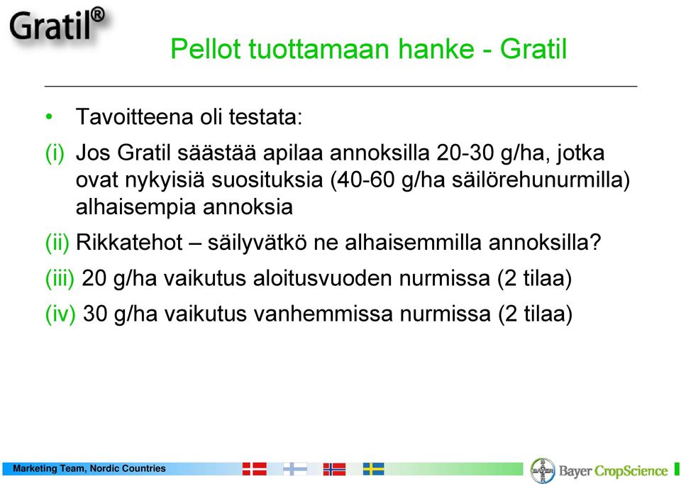 alhaisempia annoksia (ii) Rikkatehot säilyvätkö ne alhaisemmilla annoksilla?