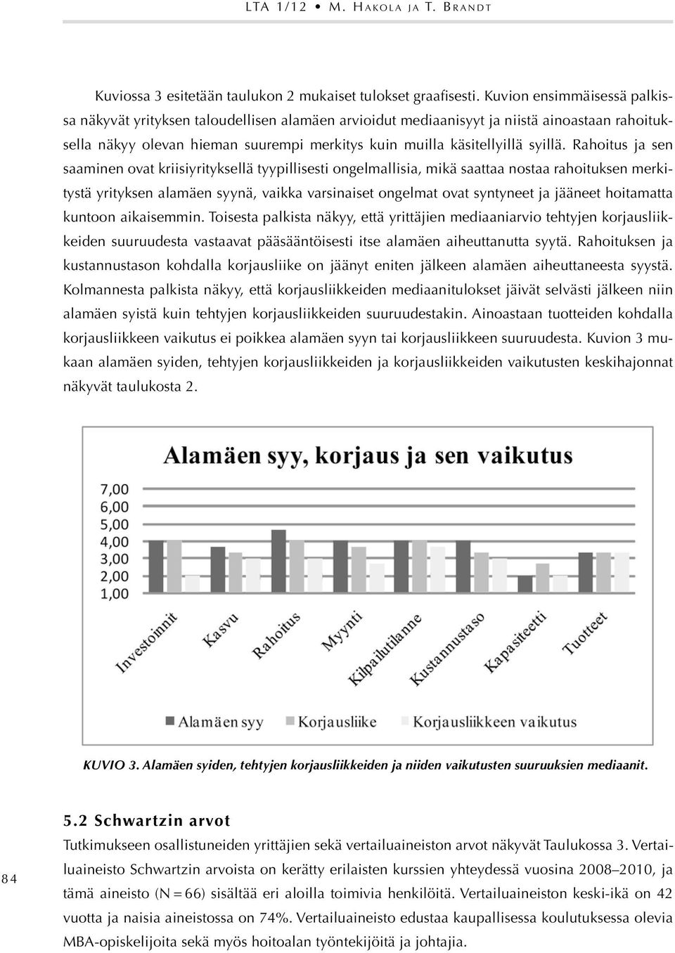 Rahoitus ja sen saaminen ovat kriisiyrityksellä tyypillisesti ongelmallisia, mikä saattaa nostaa rahoituksen merkitystä yrityksen alamäen syynä, vaikka varsinaiset ongelmat ovat syntyneet ja jääneet