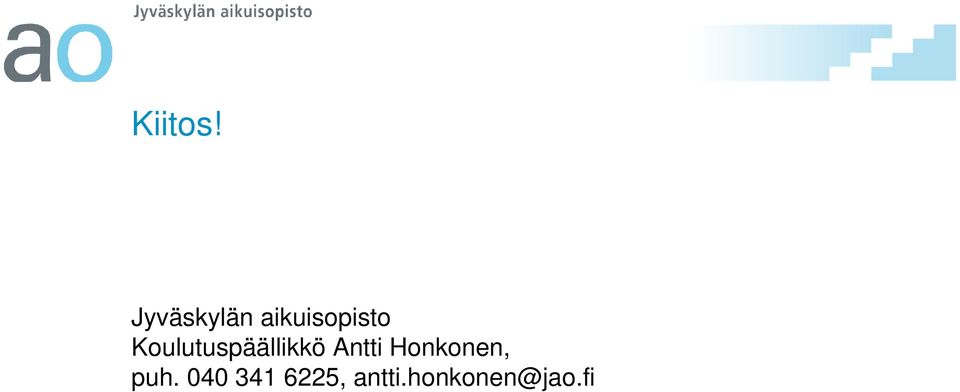 Koulutuspäällikkö Antti