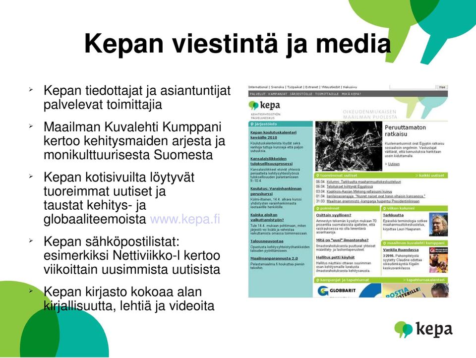 tuoreimmat uutiset ja taustat kehitys- ja globaaliteemoista www.kepa.