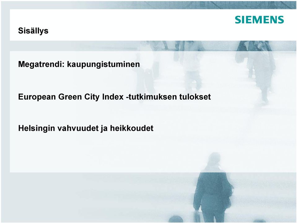 Green City Index -tutkimuksen