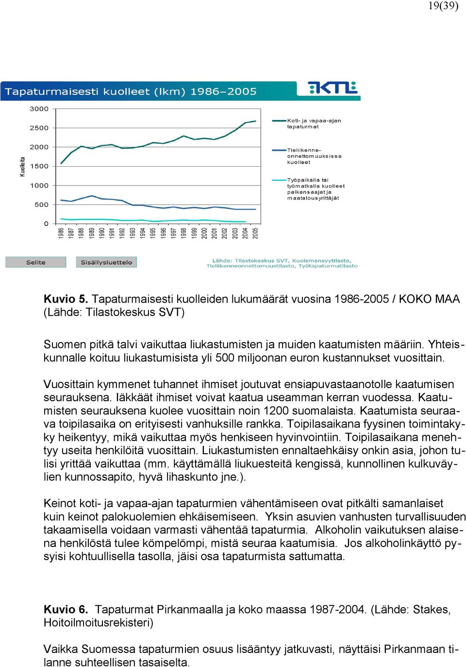 Iäkkäät ihmiset voivat kaatua useamman kerran vuodessa. Kaatu misten seurauksena kuolee vuosittain noin 1 suomalaista. Kaatumista seuraa va toipilasaika on erityisesti vanhuksille rankka.