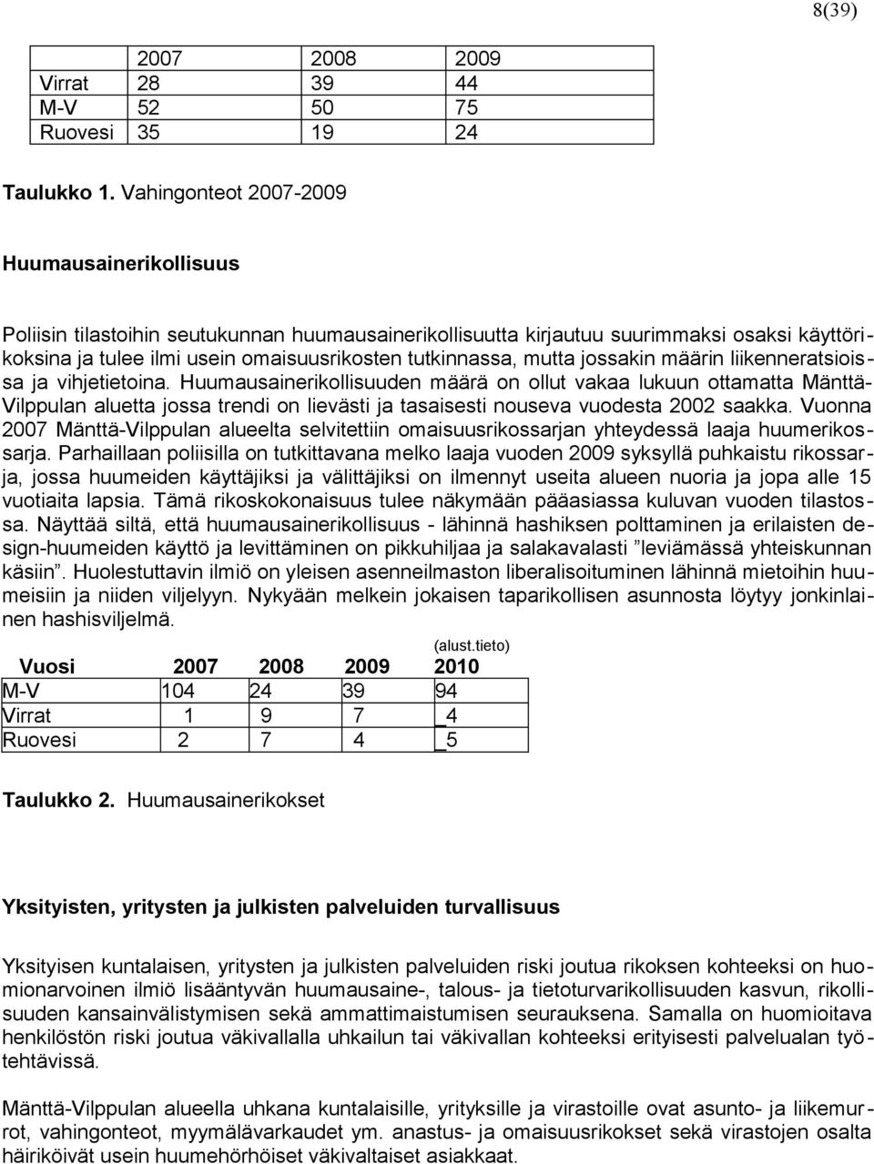 jossakin määrin liikenneratsiois sa ja vihjetietoina.