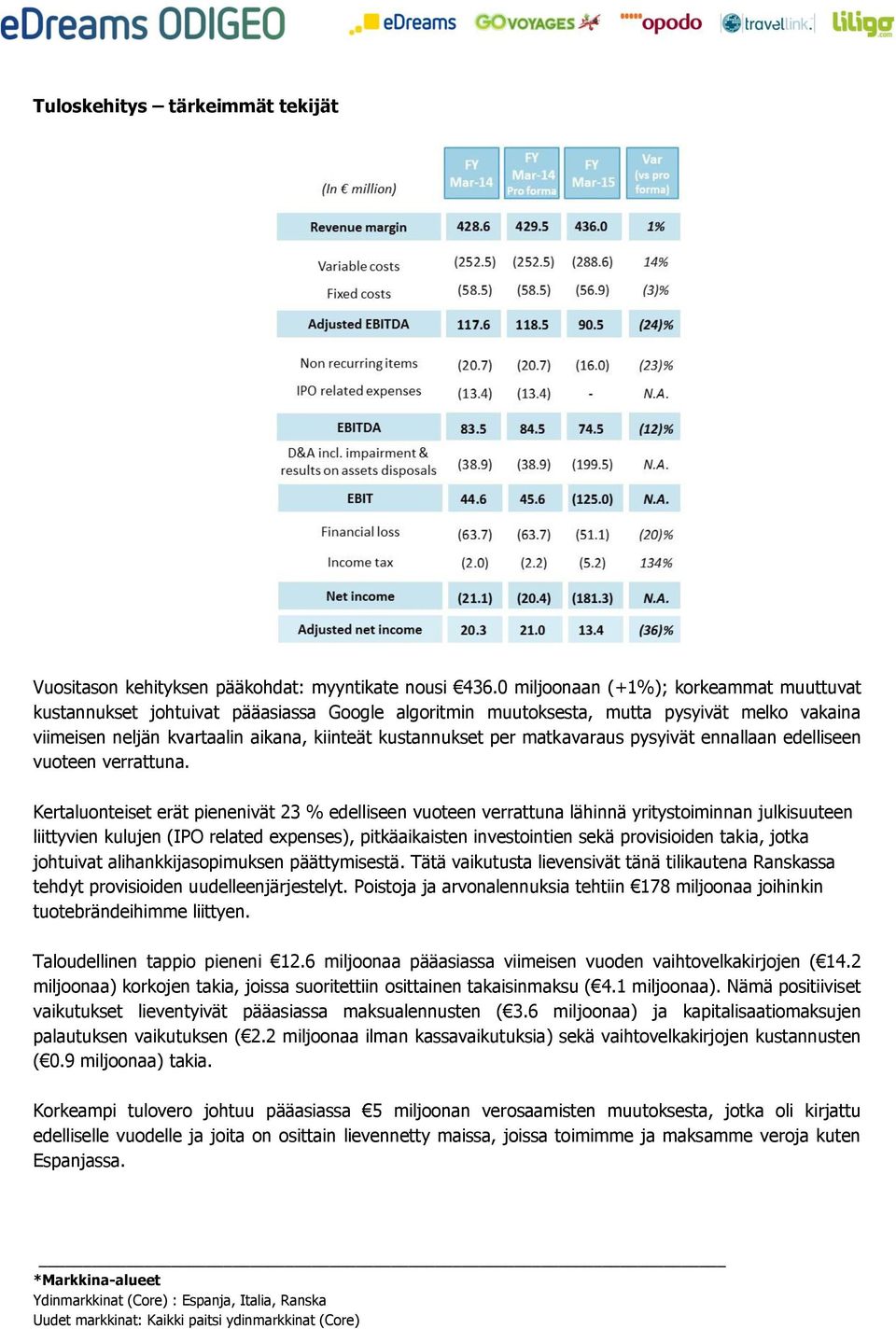 matkavaraus pysyivät ennallaan edelliseen vuoteen verrattuna.