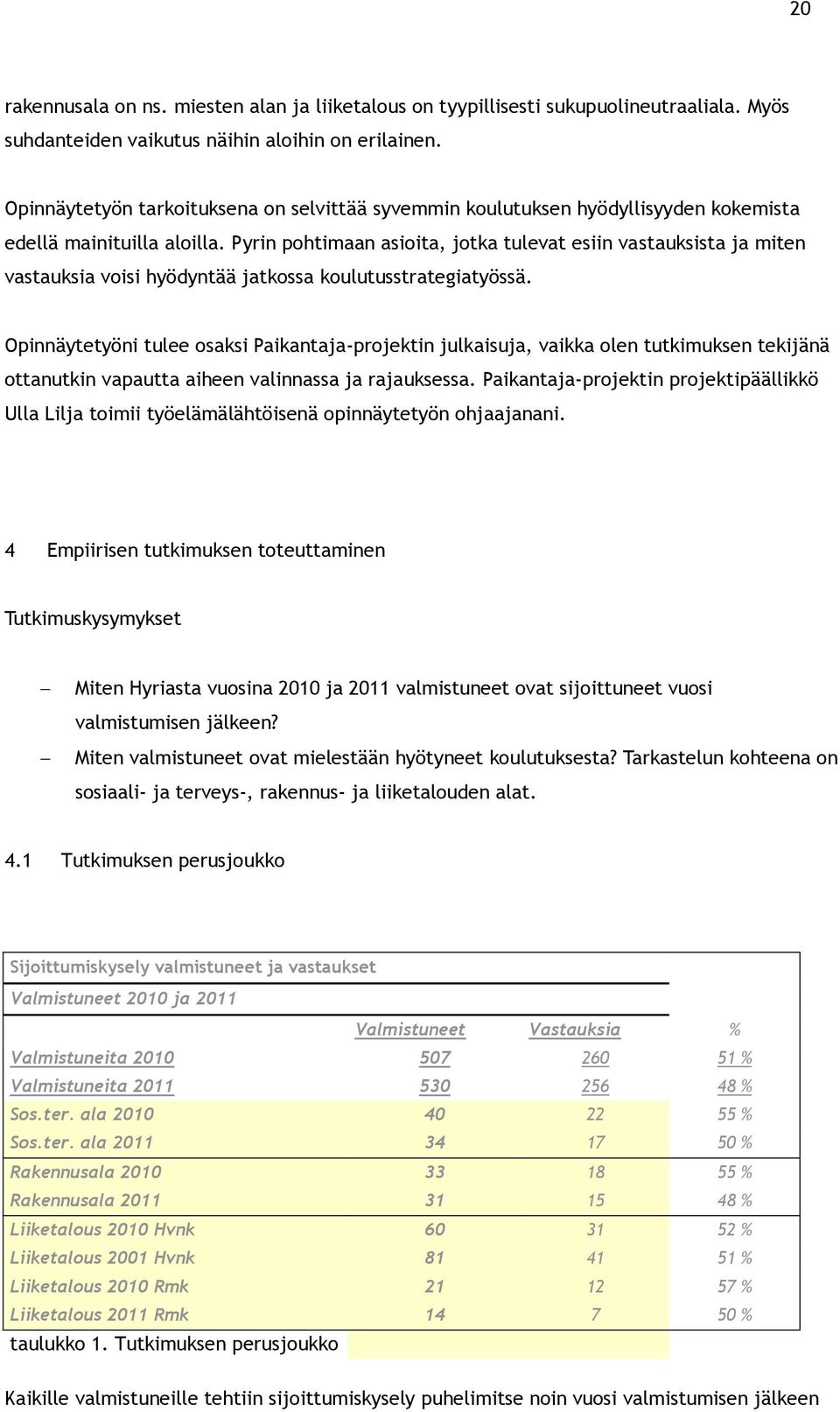 Pyrin pohtimaan asioita, jotka tulevat esiin vastauksista ja miten vastauksia voisi hyödyntää jatkossa koulutusstrategiatyössä.