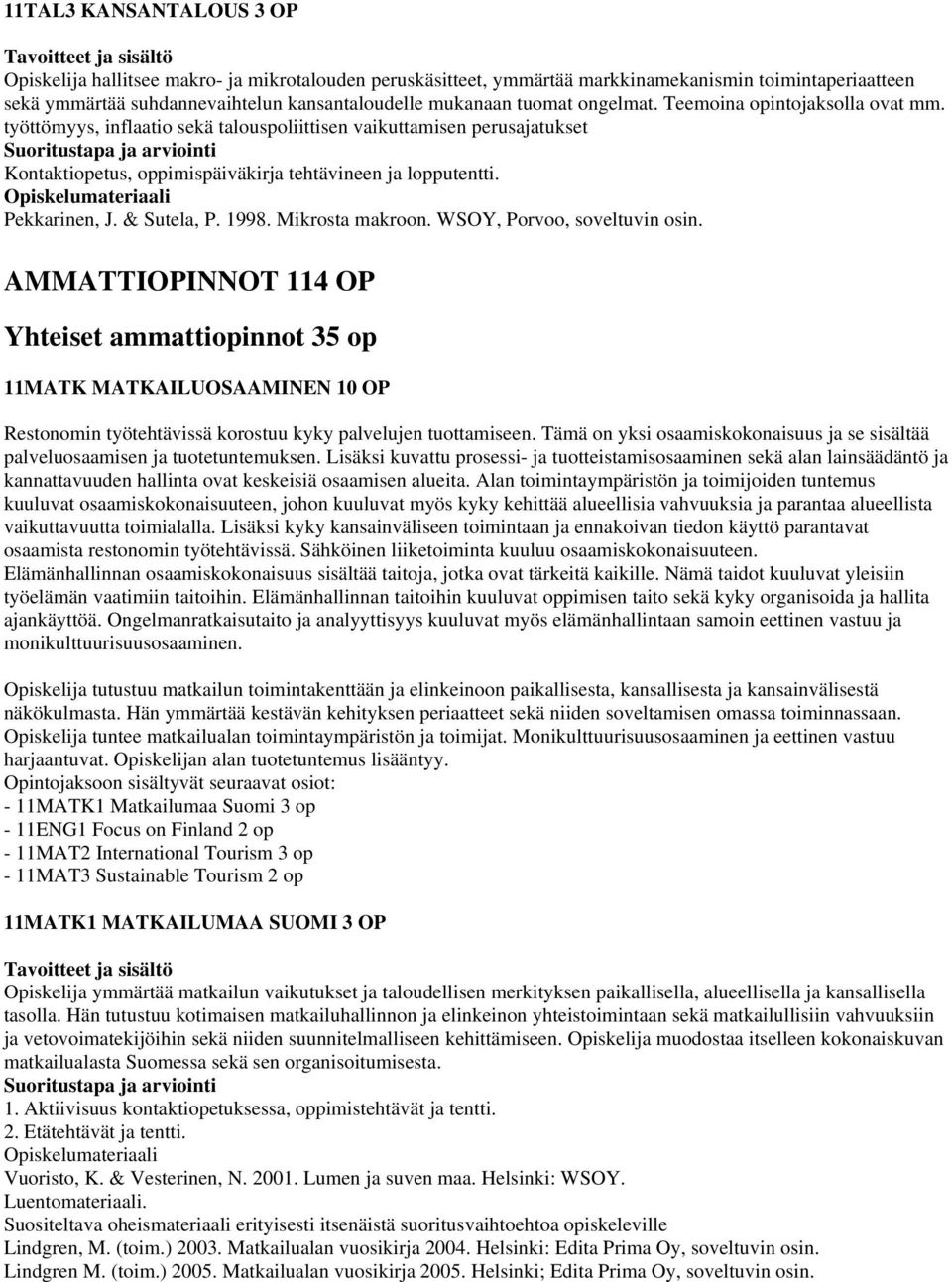 & Sutela, P. 1998. Mikrosta makroon. WSOY, Porvoo, soveltuvin osin.