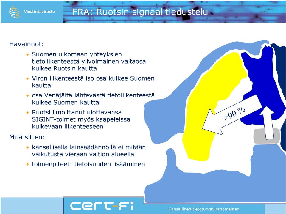 kulkee Suomen kautta Ruotsi ilmoittanut ulottavansa SIGINT-toimet myös kaapeleissa kulkevaan liikenteeseen Mitä