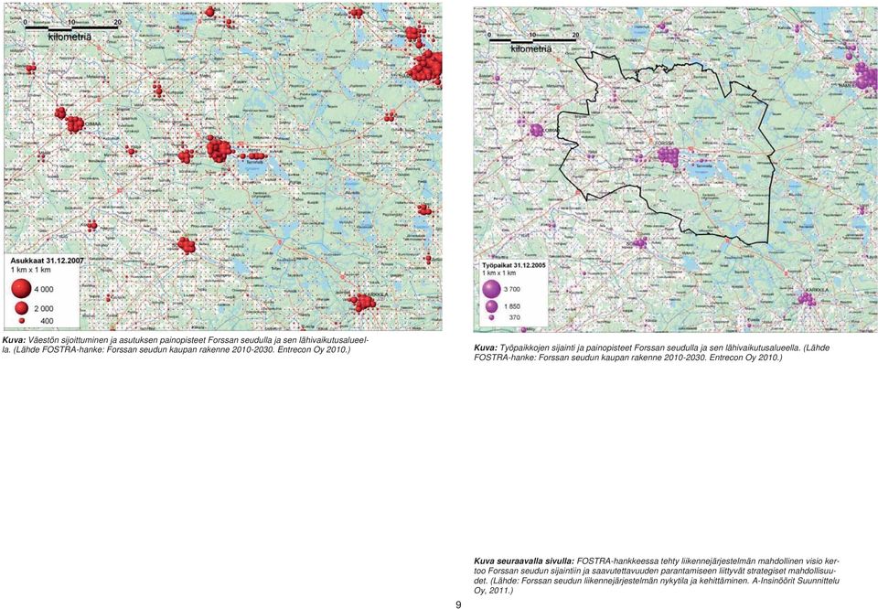 (Lähde FOSTRA-hanke: Forssan seudun kaupan rakenne 2010-2030. Entrecon Oy 2010.