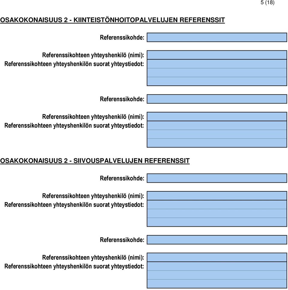 REFERENSSIT OSAKOKONAISUUS 2