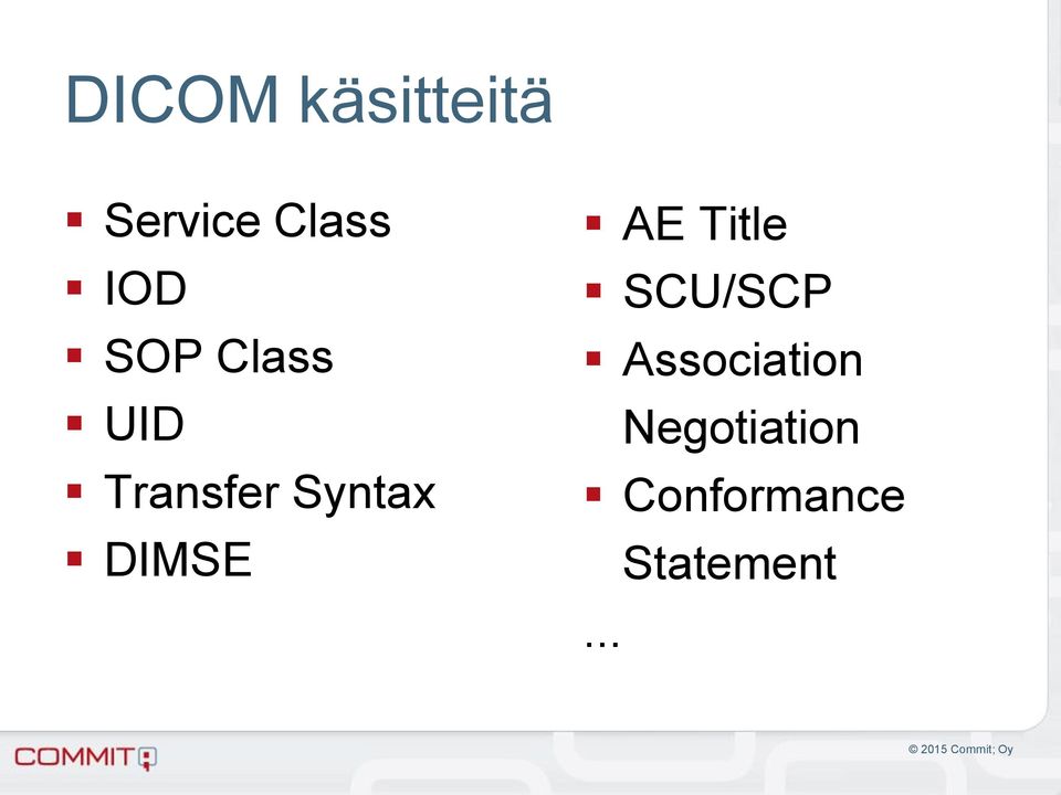 DIMSE AE Title SCU/SCP