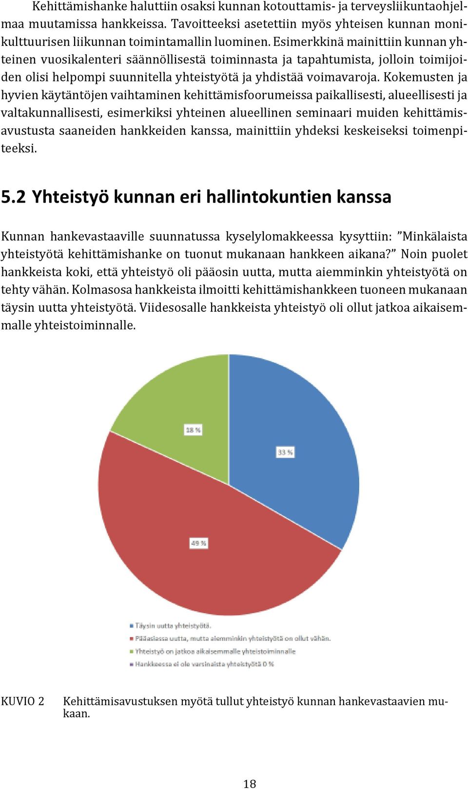 Kokemusten ja hyvien käytäntöjen vaihtaminen kehittämisfoorumeissa paikallisesti, alueellisesti ja valtakunnallisesti, esimerkiksi yhteinen alueellinen seminaari muiden kehittämisavustusta saaneiden