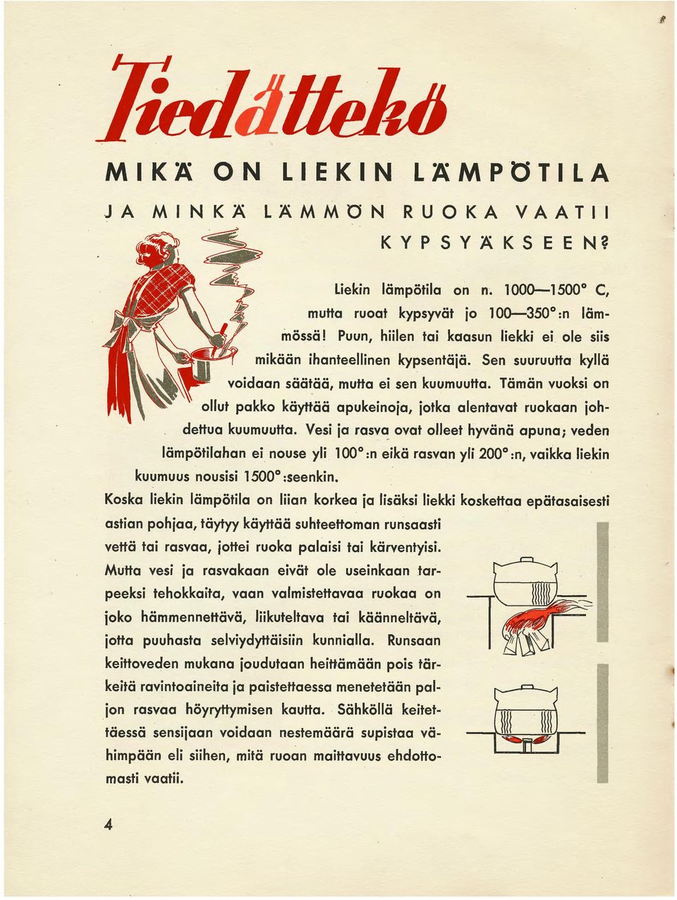 Tämän vuoksi on ollut pakko käyttää apukeinoja, jotka alentavat ruokaan johdettua kuumuutta.