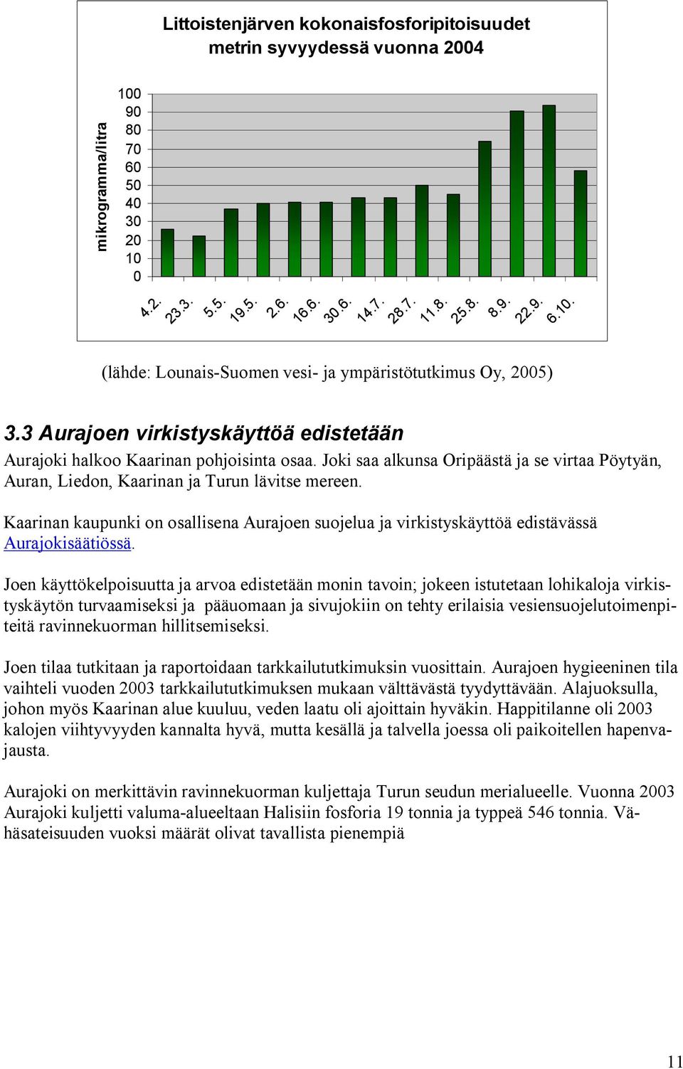 Kaarinan kaupunki on osallisena Aurajoen suojelua ja virkistyskäyttöä edistävässä Aurajokisäätiössä.