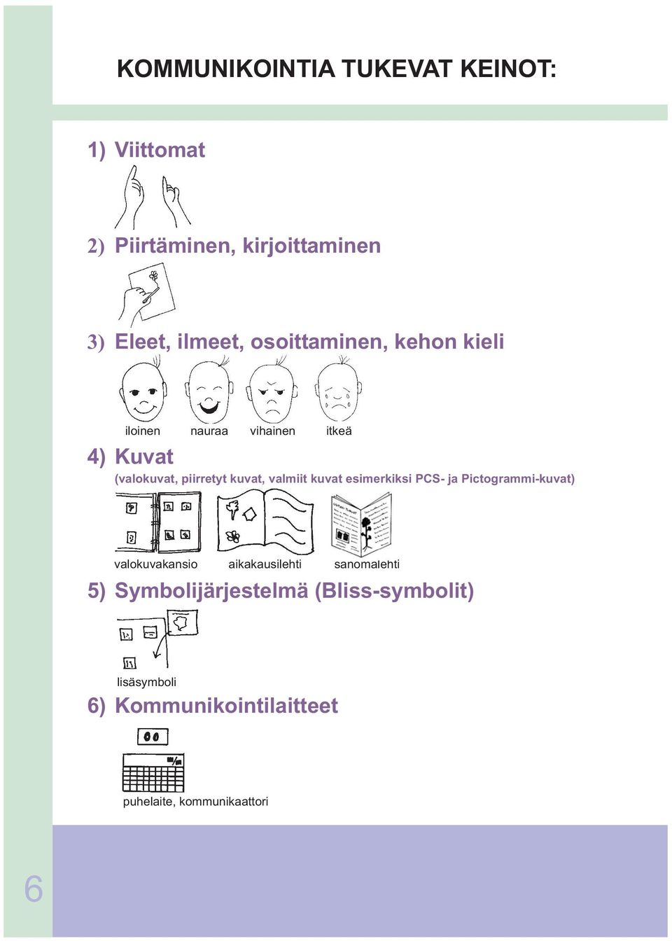 valmiit kuvat esimerkiksi PCS- ja Pictogrammi-kuvat) valokuvakansio aikakausilehti sanomalehti