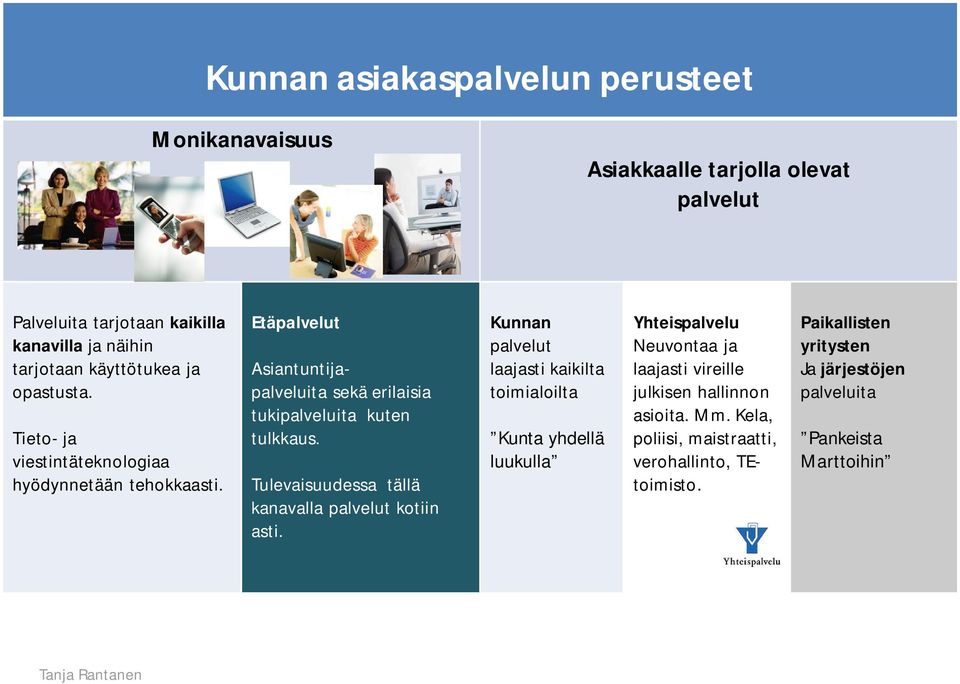 Tulevaisuudessa tällä kanavalla palvelut kotiin asti.