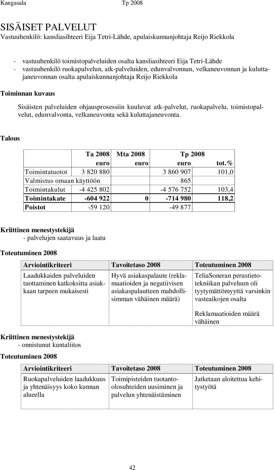 atk-palvelut, ruokapalvelu, toimistopalvelut, edunvalvonta, velkaneuvonta sekä kuluttajaneuvonta.