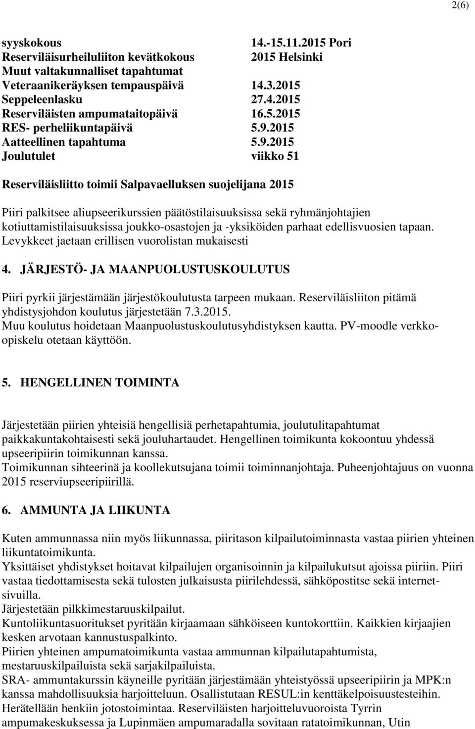 2015 Aatteellinen tapahtuma 5.9.