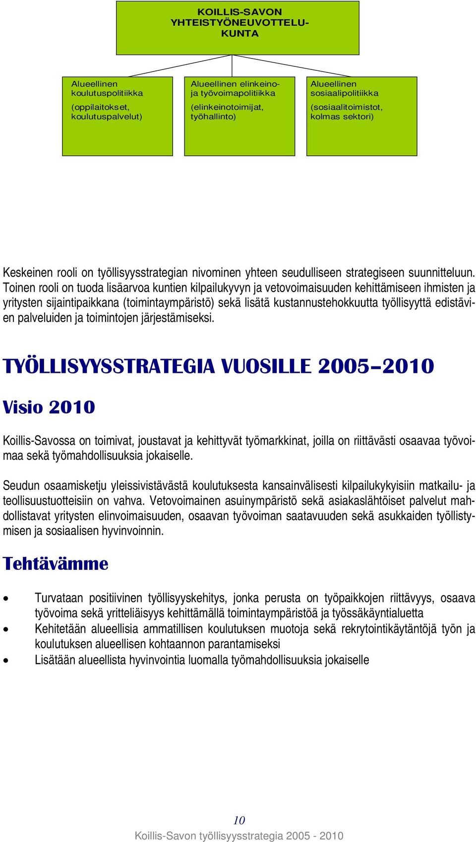 Toinen rooli on tuoda lisäarvoa kuntien kilpailukyvyn ja vetovoimaisuuden kehittämiseen ihmisten ja yritysten sijaintipaikkana (toimintaympäristö) sekä lisätä kustannustehokkuutta työllisyyttä