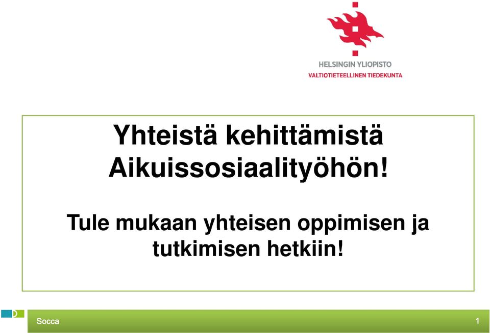 oppimisen ja