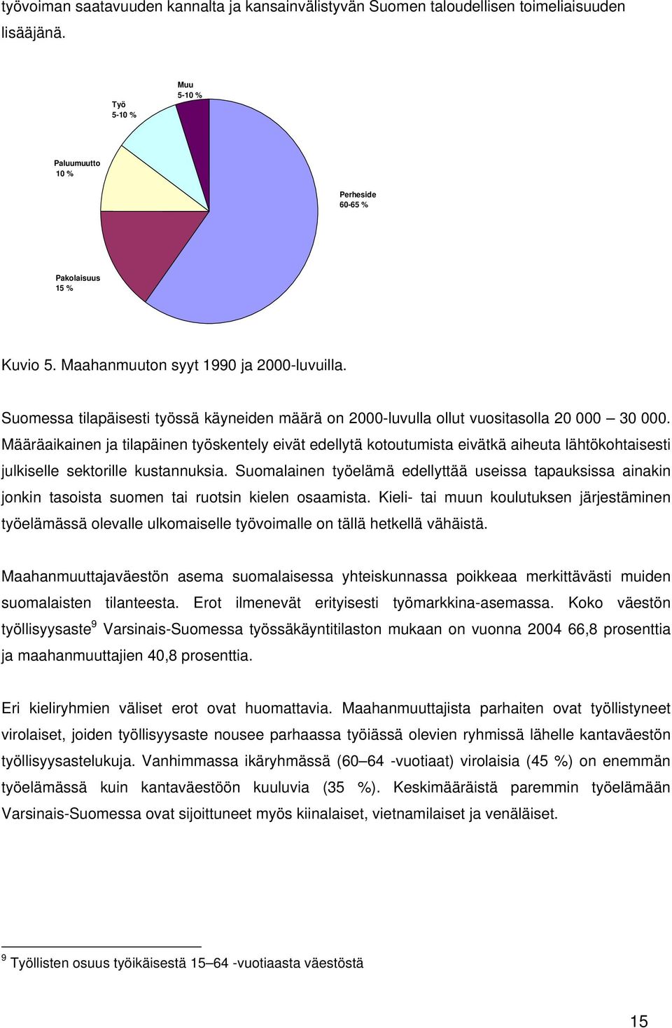 Määräaikainen ja tilapäinen työskentely eivät edellytä kotoutumista eivätkä aiheuta lähtökohtaisesti julkiselle sektorille kustannuksia.