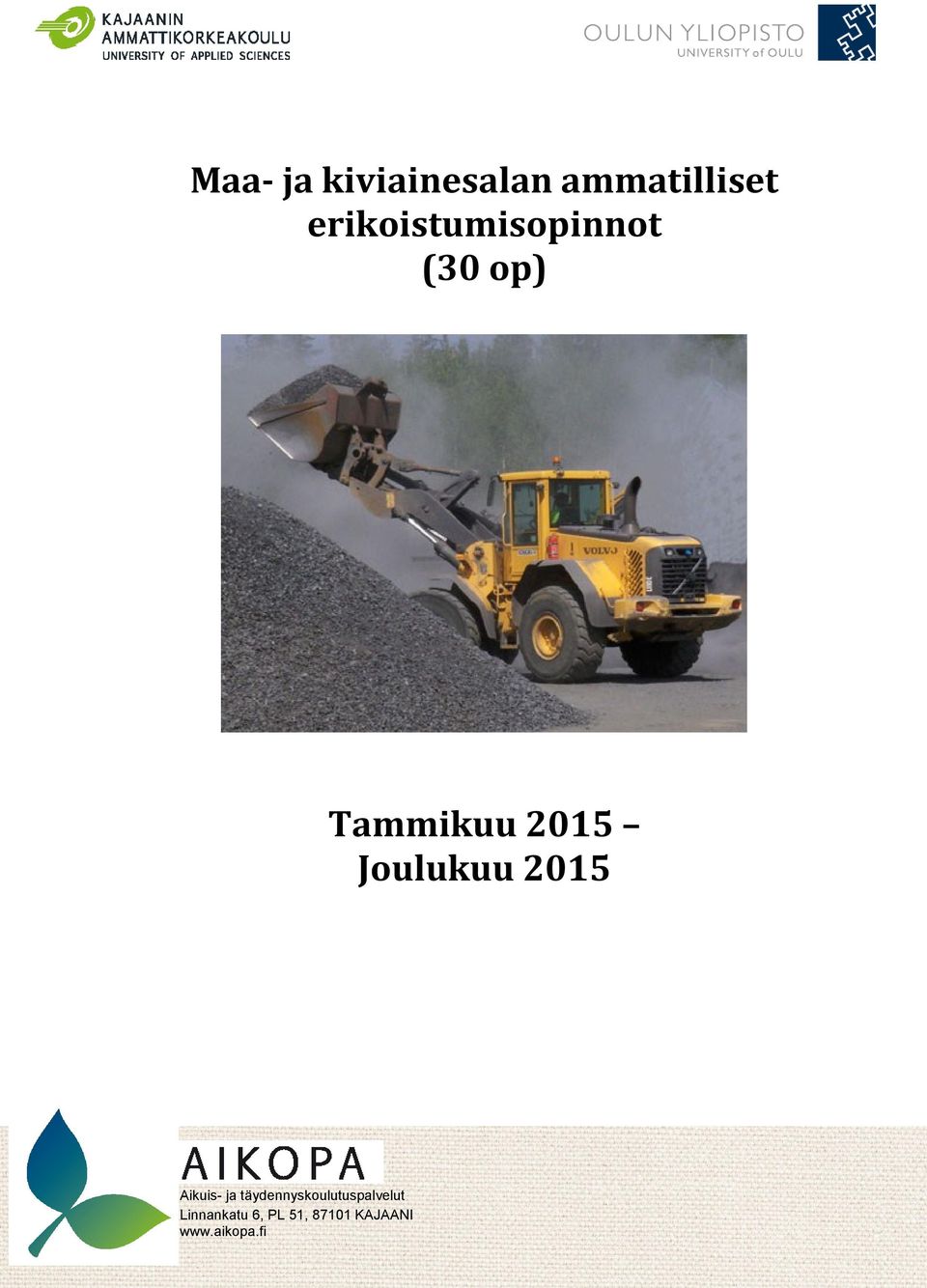 Joulukuu 2015 Aikuis- ja