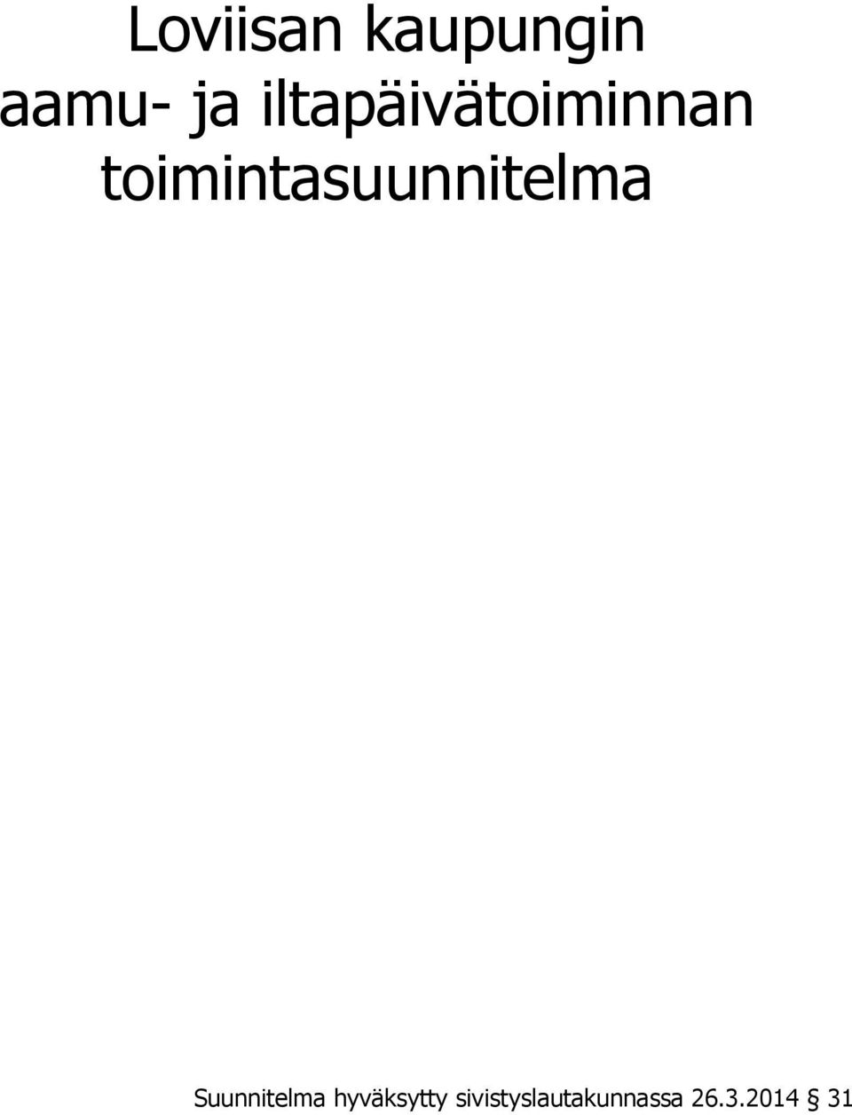 toimintasuunnitelma