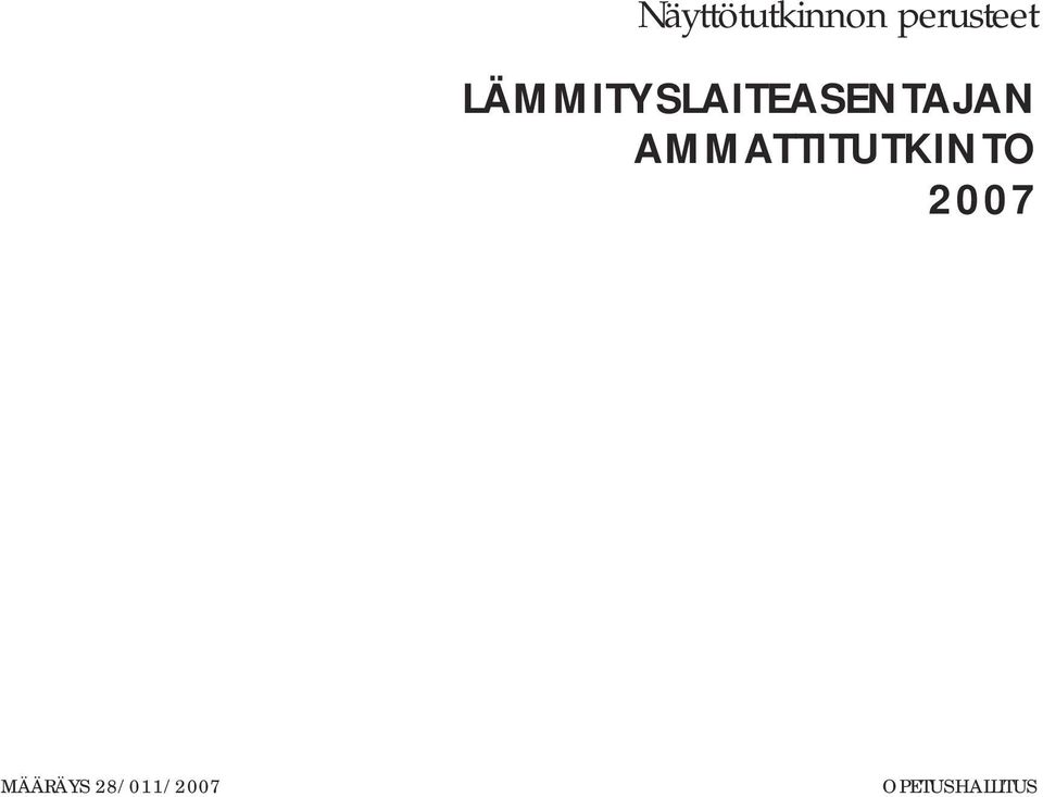 AMMATTITUTKINTO 2007