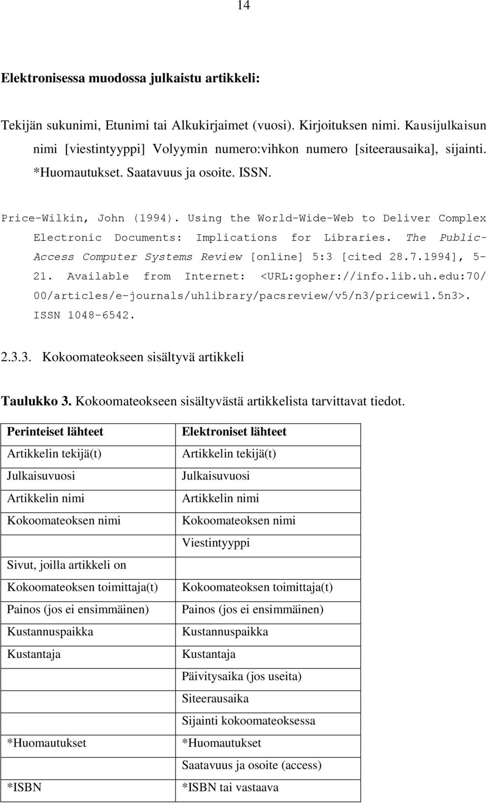 Using the World-Wide-Web to Deliver Complex Electronic Documents: Implications for Libraries. The Public- Access Computer Systems Review [online] 5:3 [cited 28.7.1994], 5-21.