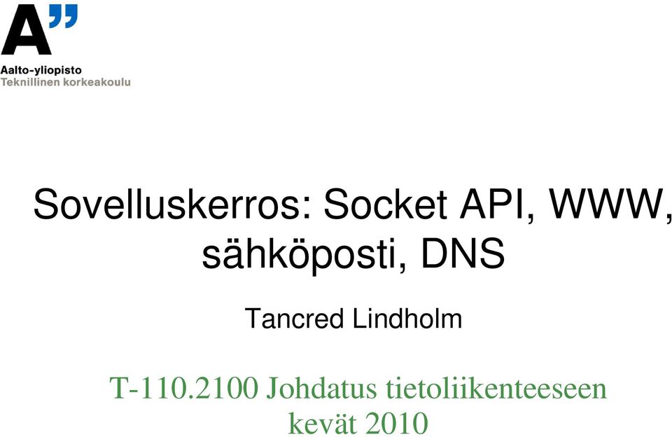 Lindholm T-110.