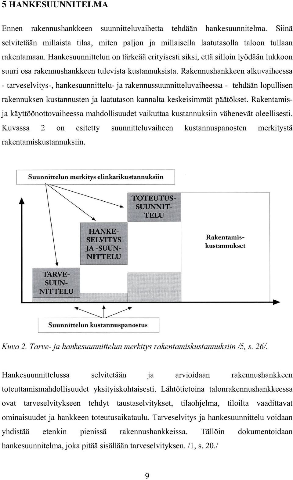 Rakennushankkeen alkuvaiheessa - tarveselvitys-, hankesuunnittelu- ja rakennussuunnitteluvaiheessa - tehdään lopullisen rakennuksen kustannusten ja laatutason kannalta keskeisimmät päätökset.