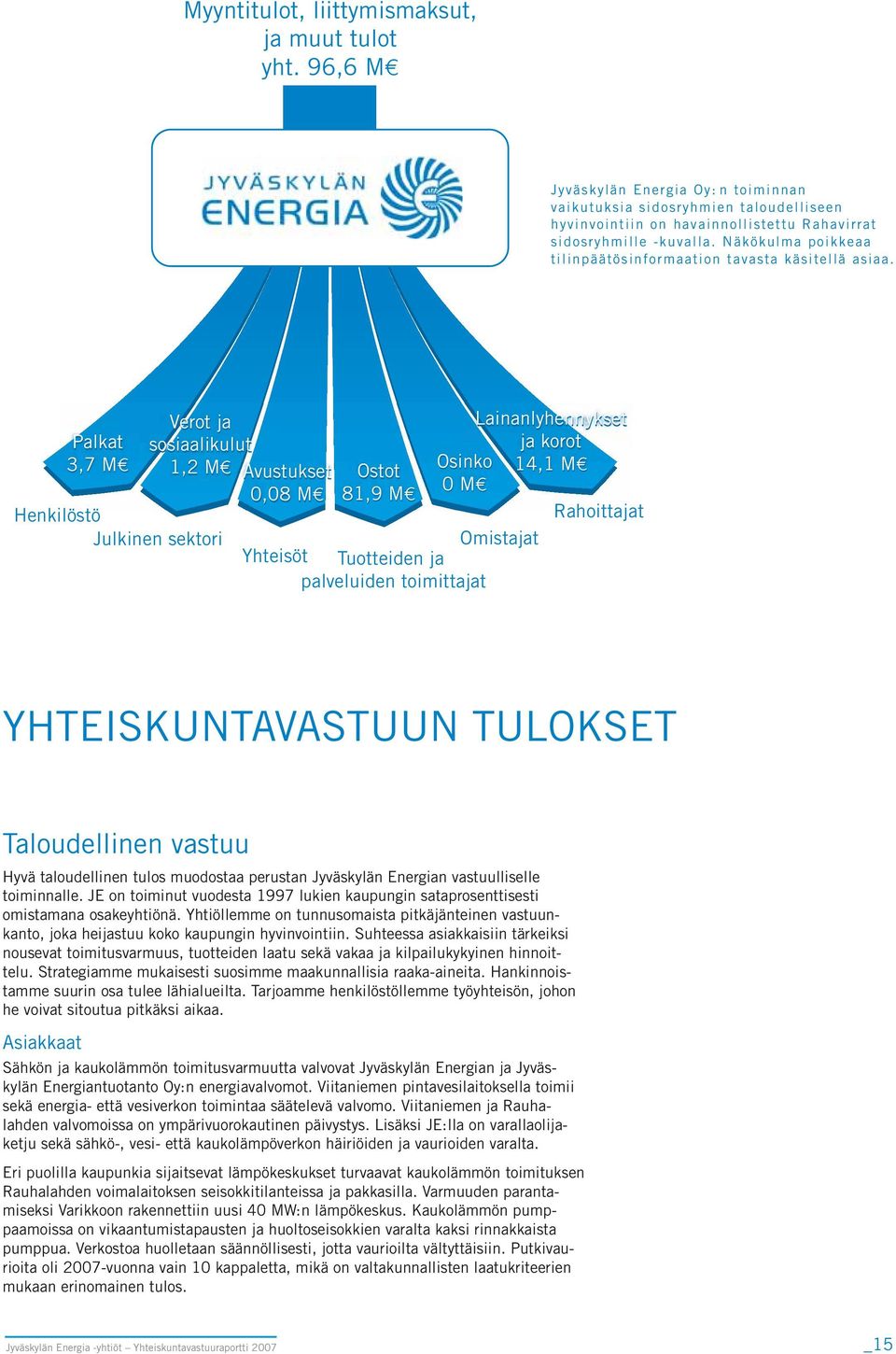 Näkökulma poikkeaa tilinpäätösinformaation tavasta käsitellä asiaa.