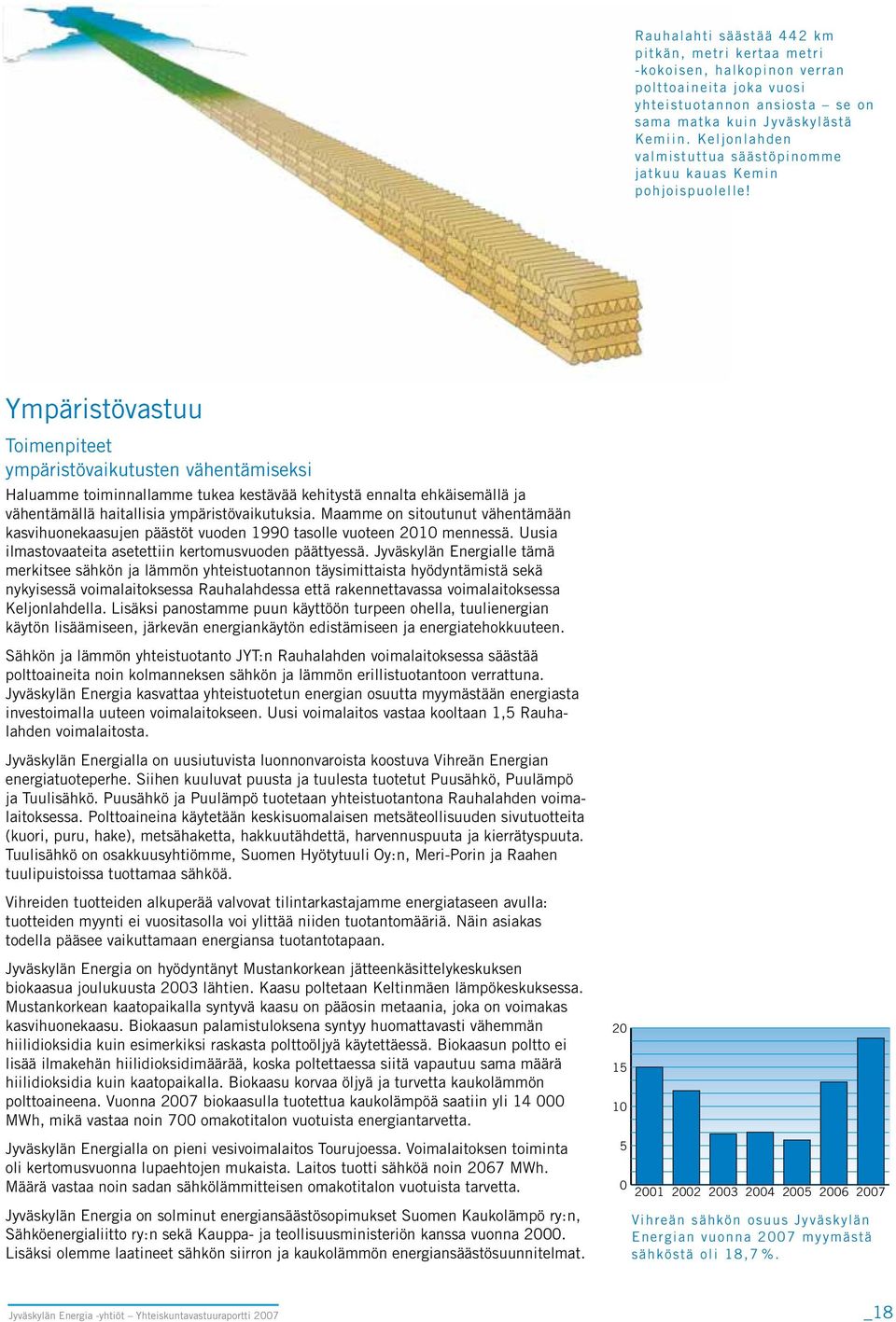 Ympäristövastuu Toimenpiteet ympäristövaikutusten vähentämiseksi Haluamme toiminnallamme tukea kestävää kehitystä ennalta ehkäisemällä ja vähentämällä haitallisia ympäristövaikutuksia.